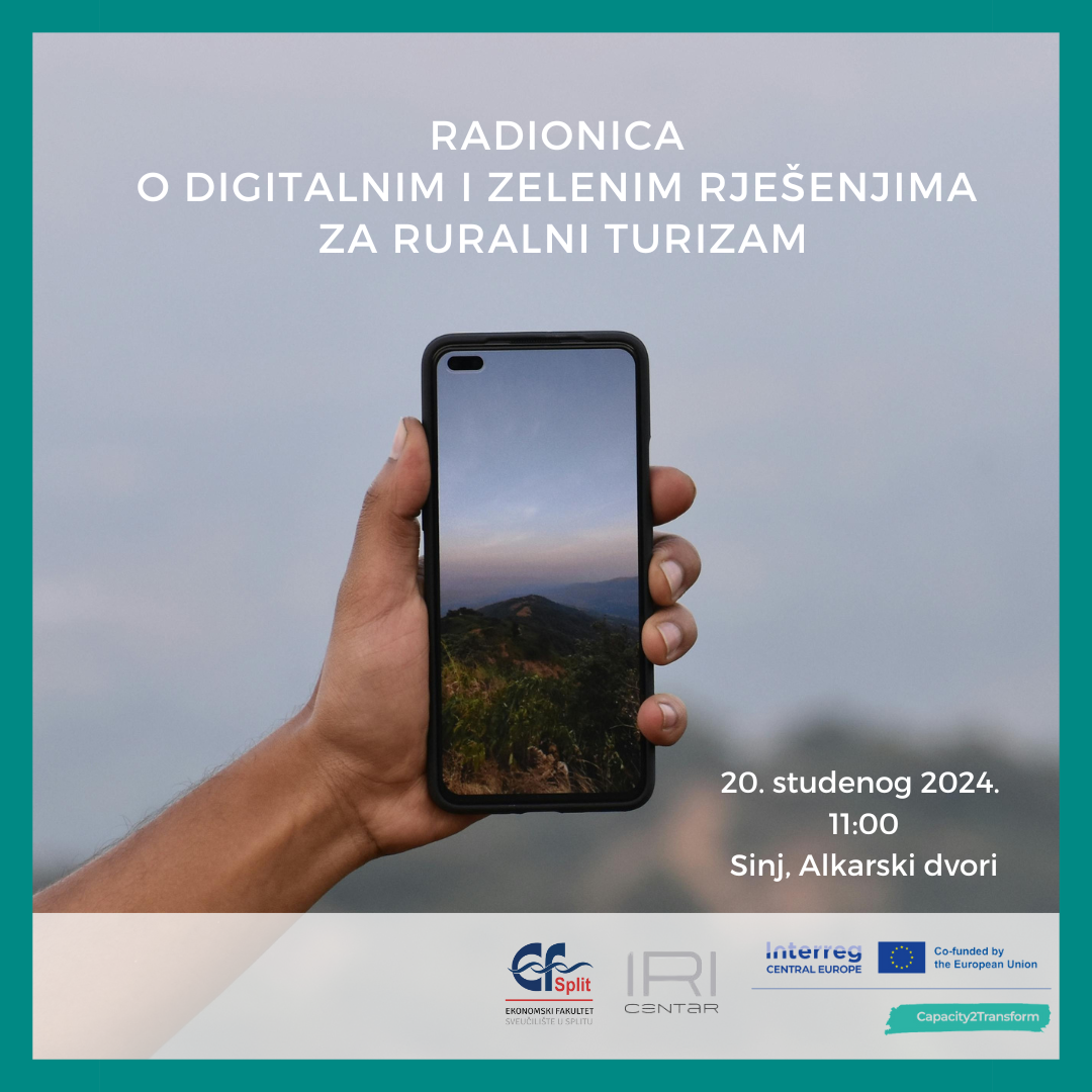 Poziv na radionicu o digitalnim i zelenim rješenjima za ruralni turizam